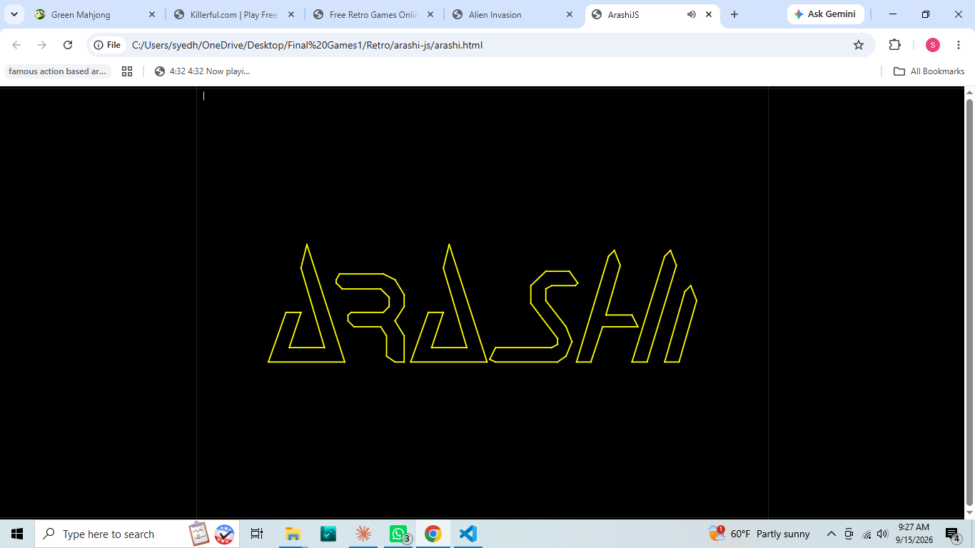 Arashi Retro Game